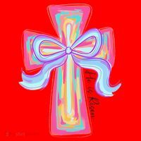 He Is Risen Jesus Christian Happy Easter Women Santa Hat thumb 1