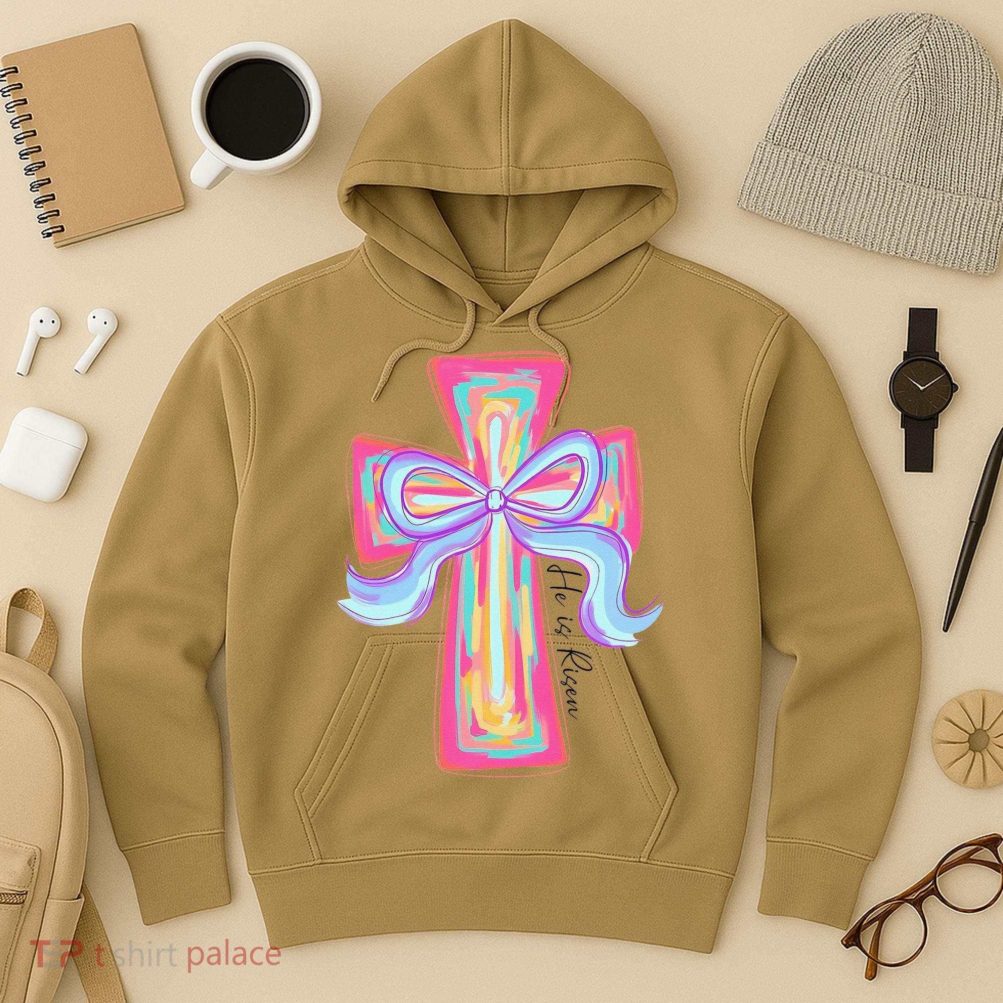 He Is Risen Jesus Christian Happy Easter Women Hoodie