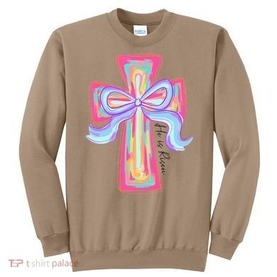 He Is Risen Jesus Christian Happy Easter Women Sweatshirt