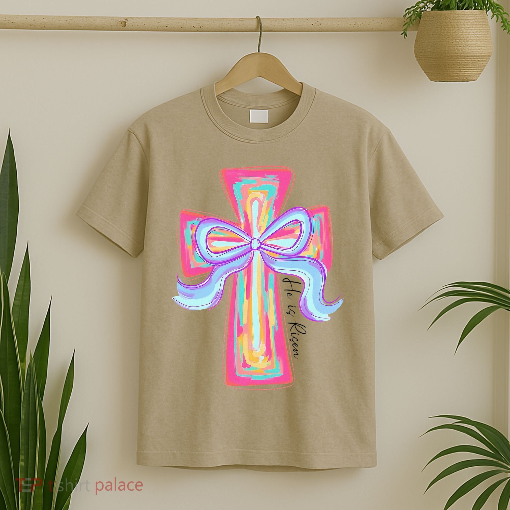 He Is Risen Jesus Christian Happy Easter Women T-Shirt