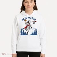 He Is Rizzin Jesus Basketball Easter Religious Hoodie thumb 5