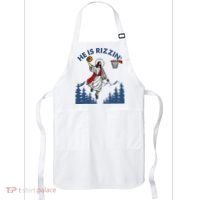He Is Rizzin Jesus Basketball Easter Religious Apron thumb 0