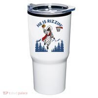 He Is Rizzin Jesus Basketball Easter Religious Tumbler thumb 0