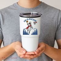 He Is Rizzin Jesus Basketball Easter Religious Tumbler thumb 2