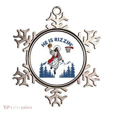 He Is Rizzin Jesus Basketball Easter Religious Ornament