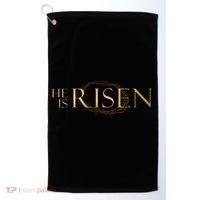 He Is Risen Jesus Christ Easter Golf Towel thumb 0
