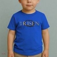 He Is Risen Jesus Christ Easter Toddler T-Shirt thumb 2