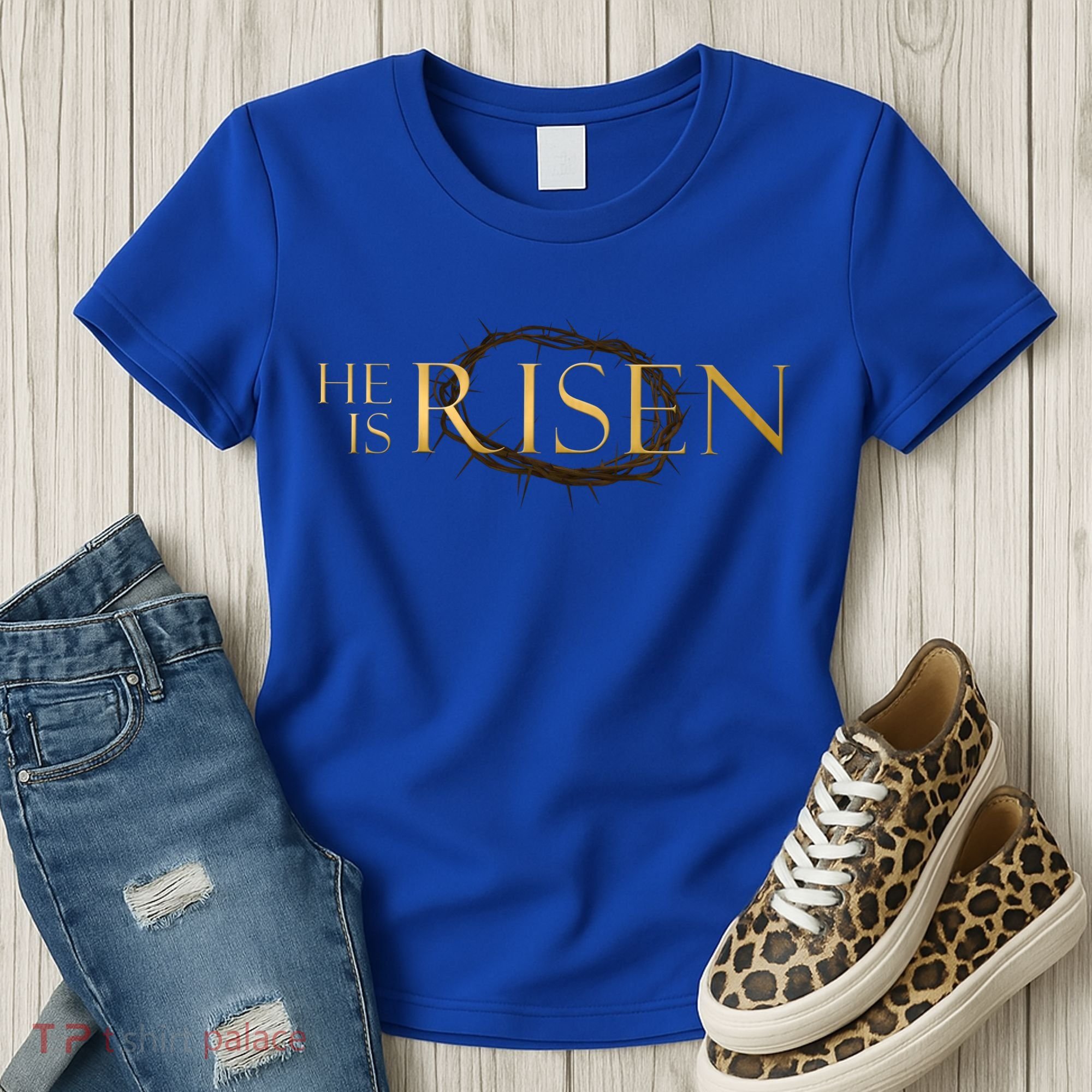 He Is Risen Jesus Christ Easter Women's T-Shirt