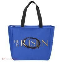 He Is Risen Jesus Christ Easter Tote Bag thumb 0