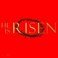 He Is Risen Jesus Christ Easter Santa Hat thumb 1