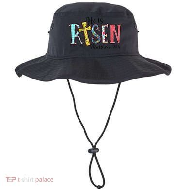 He Is Risen Matthew 286 Jesus Christian Bible Verse Bucket Hat