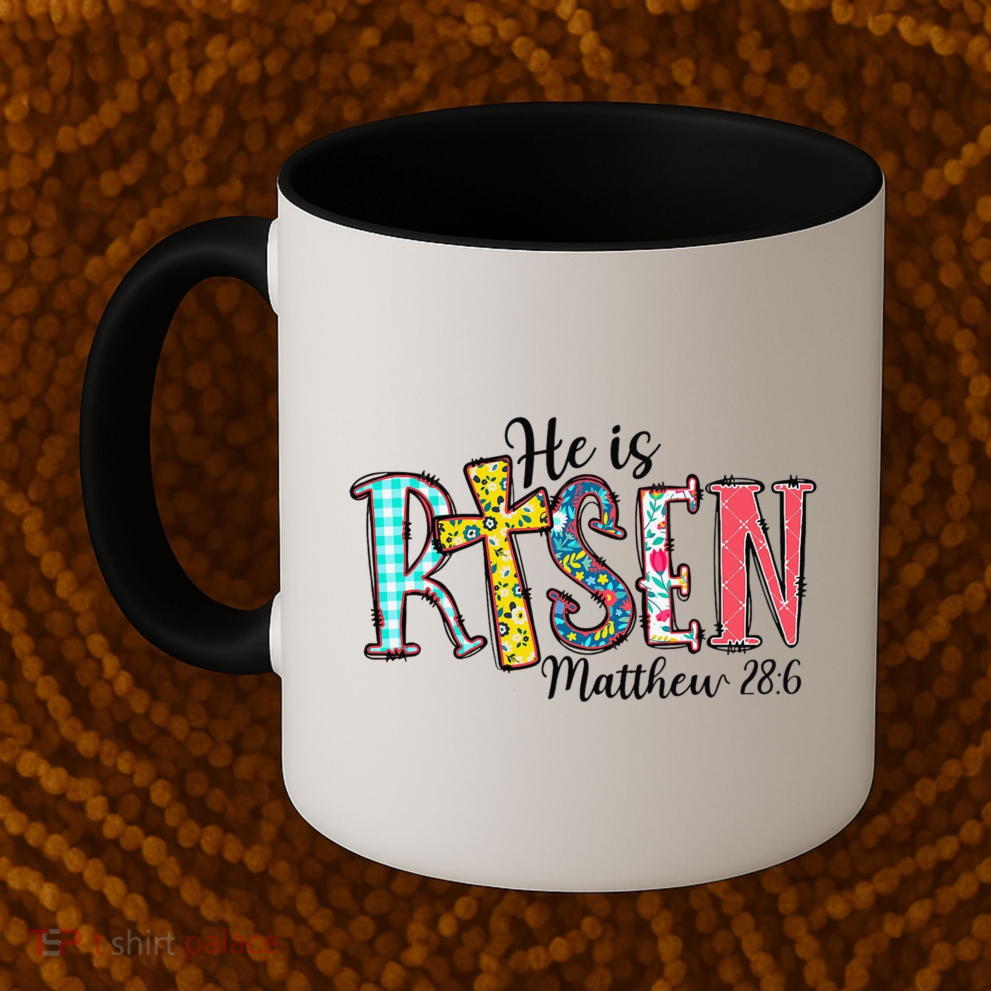He Is Risen Matthew 286 Jesus Christian Bible Verse Coffee Mug