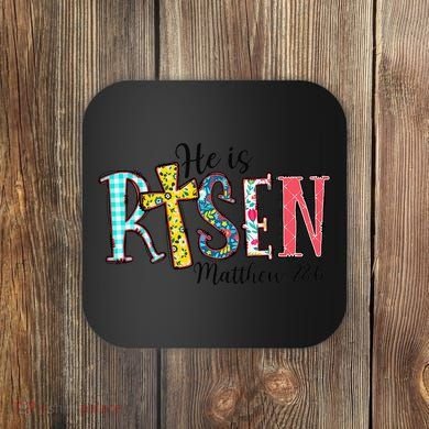 He Is Risen Matthew 286 Jesus Christian Bible Verse Coaster
