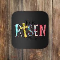 He Is Risen Matthew 286 Jesus Christian Bible Verse Coaster thumb 0
