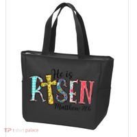 He Is Risen Matthew 286 Jesus Christian Bible Verse Tote Bag thumb 3