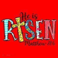 He Is Risen Matthew 286 Jesus Christian Bible Verse Santa Hat thumb 1