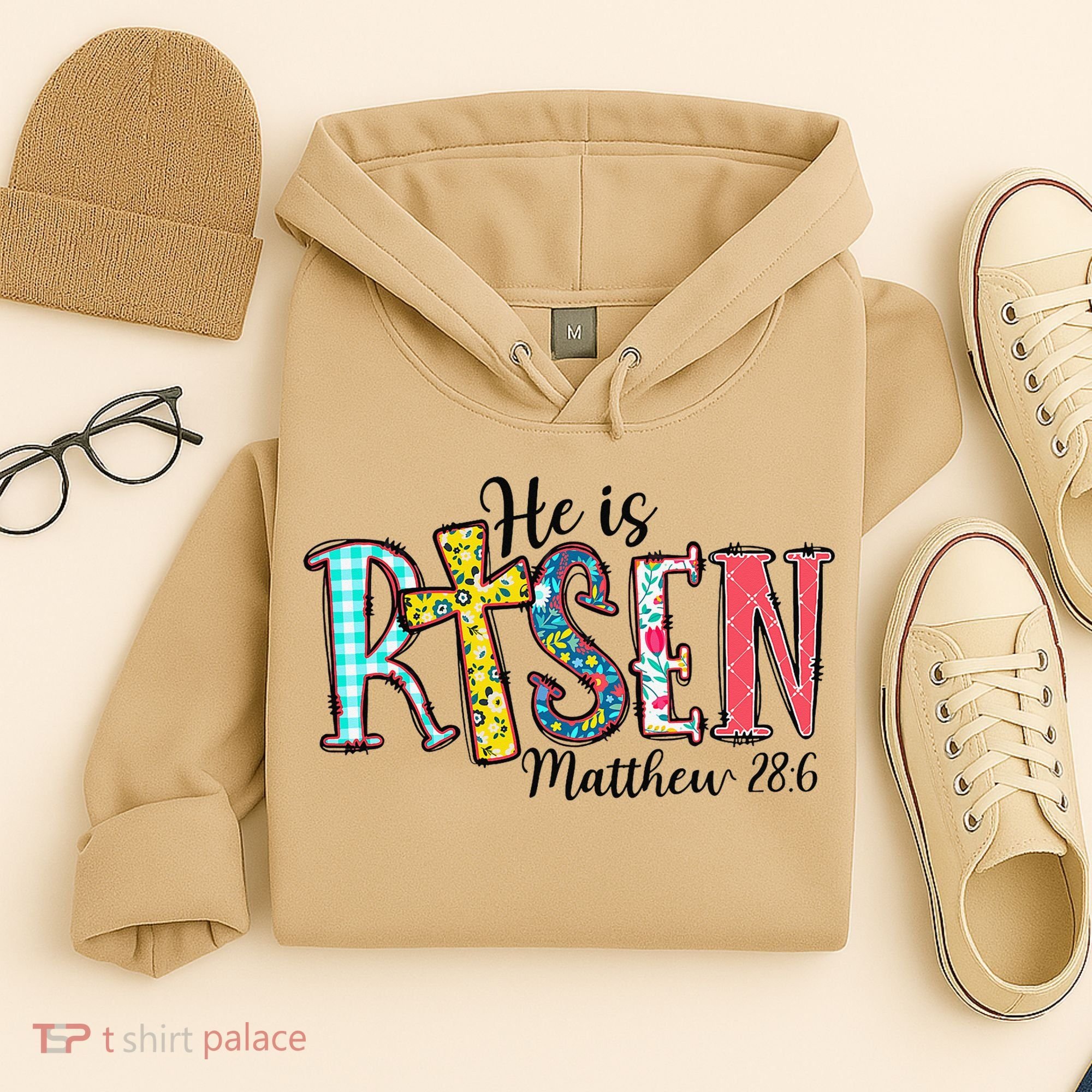 He Is Risen Matthew 286 Jesus Christian Bible Verse Hoodie