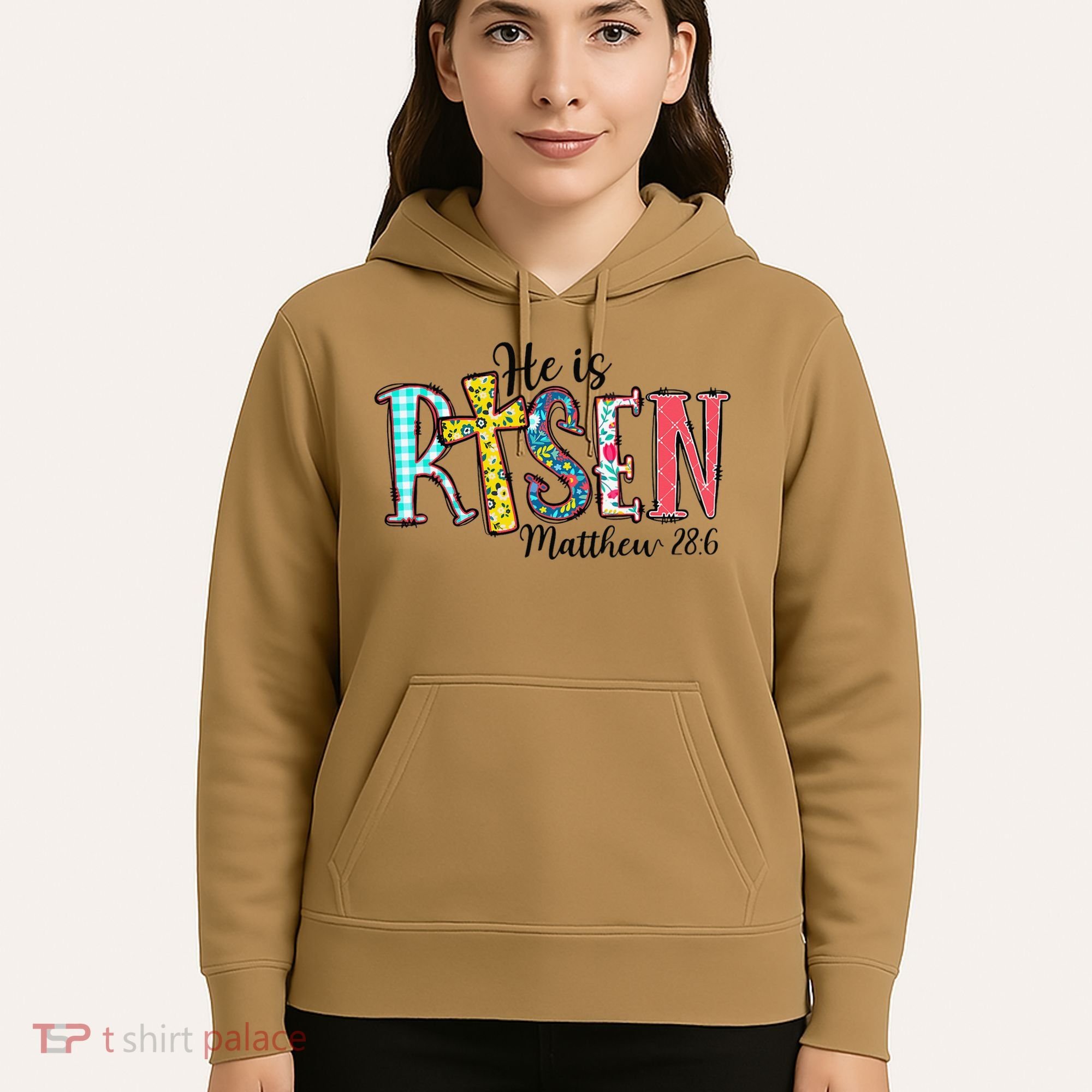 He Is Risen Matthew 286 Jesus Christian Bible Verse Hoodie