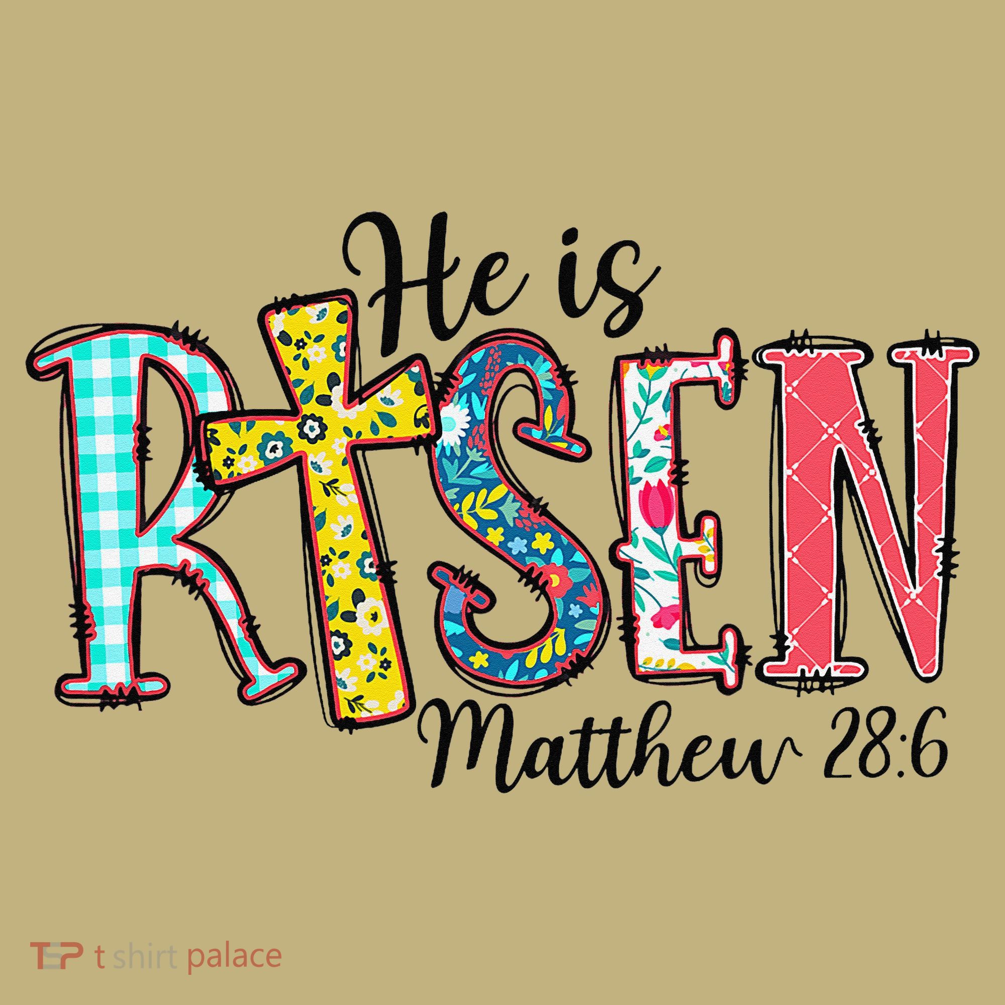 He Is Risen Matthew 286 Jesus Christian Bible Verse Sweatshirt
