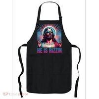 He Is Rizzin Jesus Is Rizzen Apron thumb 0