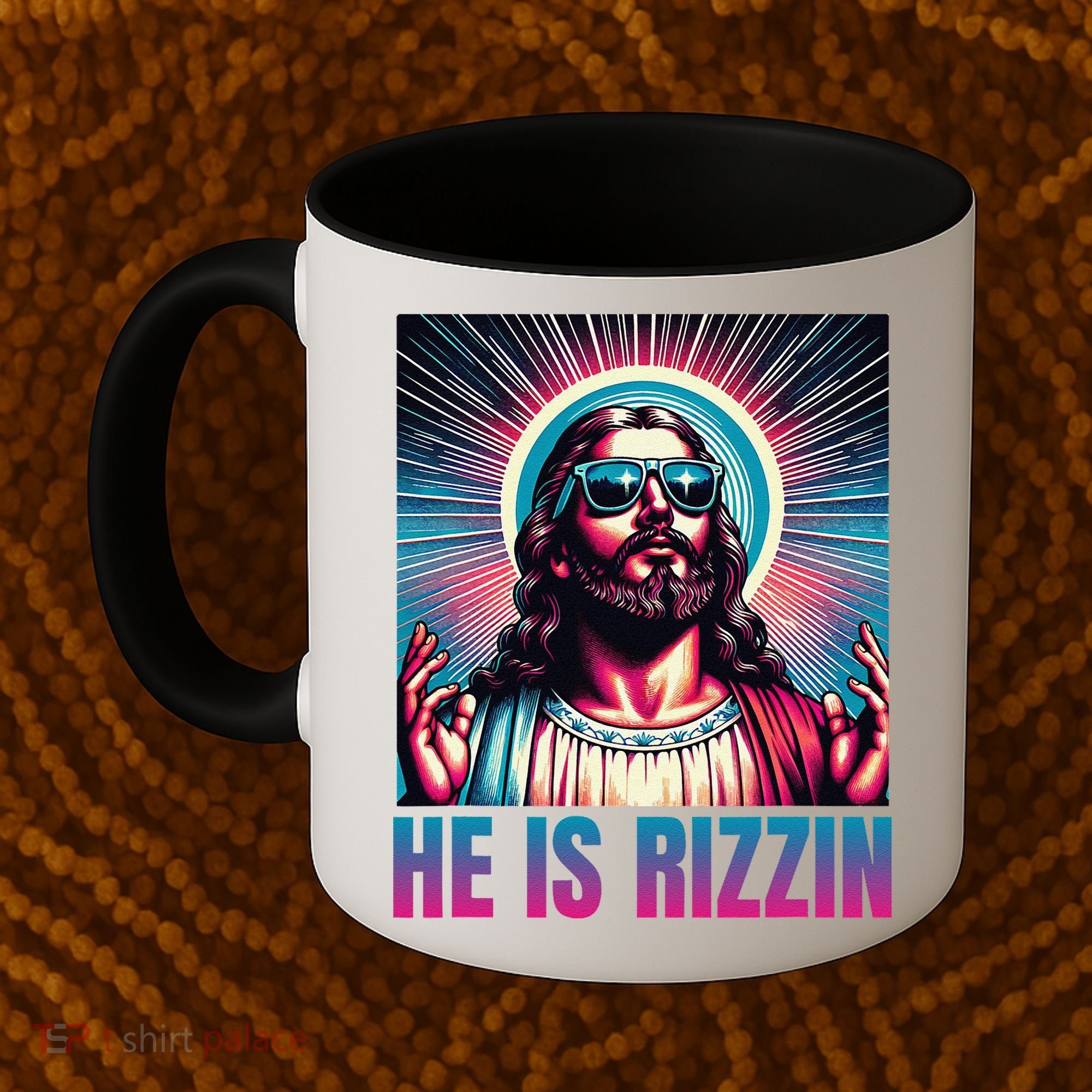 He Is Rizzin Jesus Is Rizzen Coffee Mug