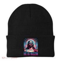 He Is Rizzin Jesus Is Rizzen Beanie thumb 0