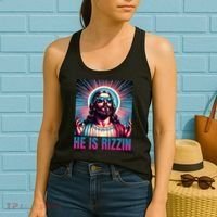 He Is Rizzin Jesus Is Rizzen Women's Tank Top thumb 2