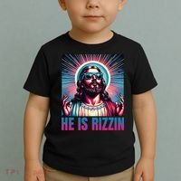 He Is Rizzin Jesus Is Rizzen Toddler T-Shirt thumb 2