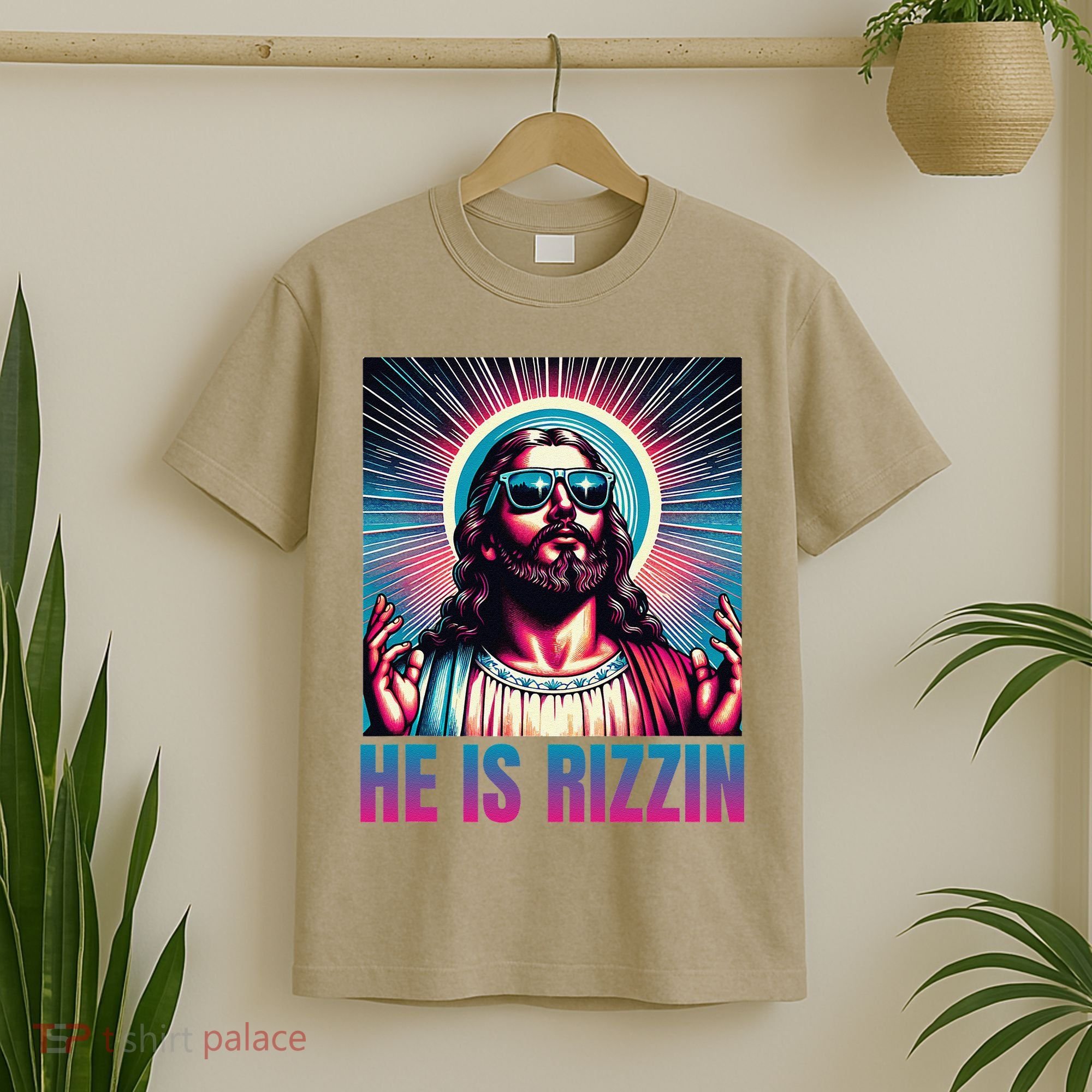 He Is Rizzin Jesus Is Rizzen T-Shirt