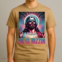 He Is Rizzin Jesus Is Rizzen T-Shirt thumb 3