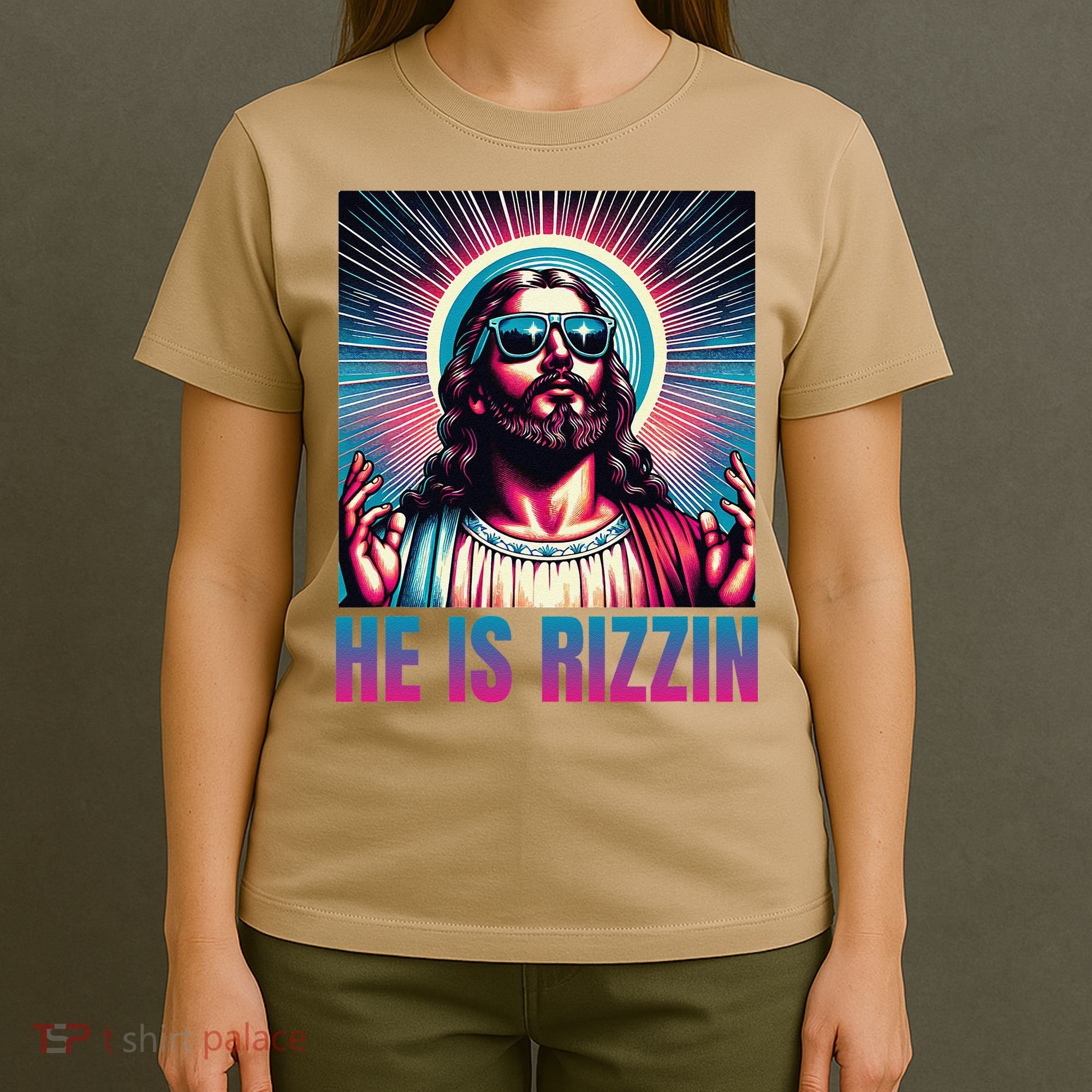 He Is Rizzin Jesus Is Rizzen T-Shirt