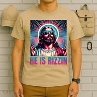 He Is Rizzin Jesus Is Rizzen T-Shirt thumb 6