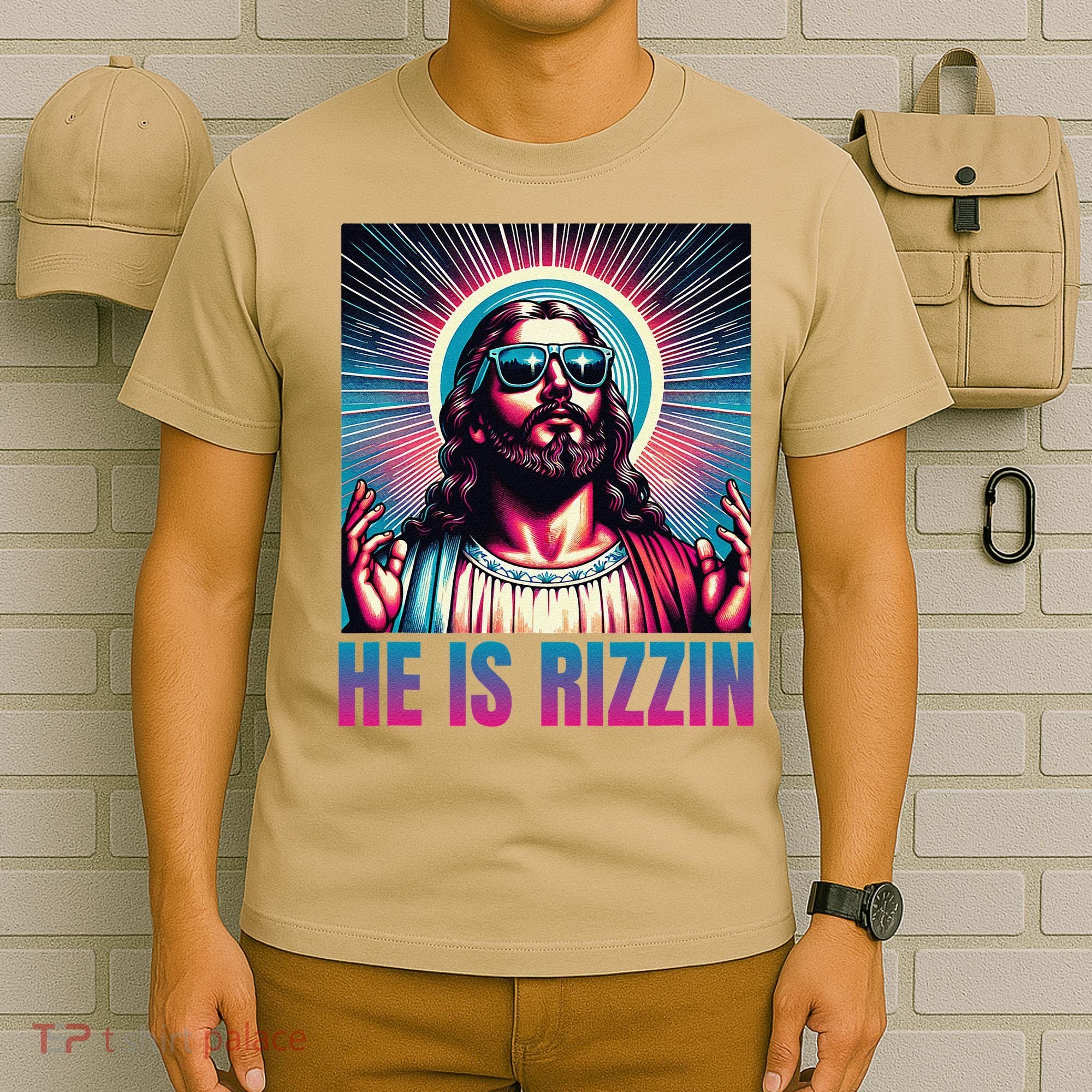 He Is Rizzin Jesus Is Rizzen T-Shirt