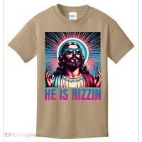He Is Rizzin Jesus Is Rizzen Kids T-Shirt thumb 0