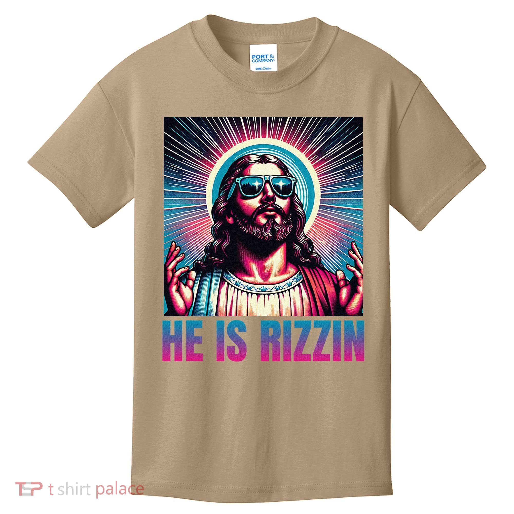 He Is Rizzin Jesus Is Rizzen Kids T-Shirt
