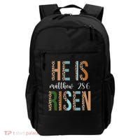 He Is Risen Matthew Bible Verse Backpack thumb 0