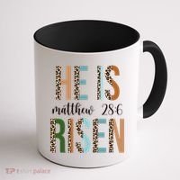 He Is Risen Matthew Bible Verse Coffee Mug thumb 1