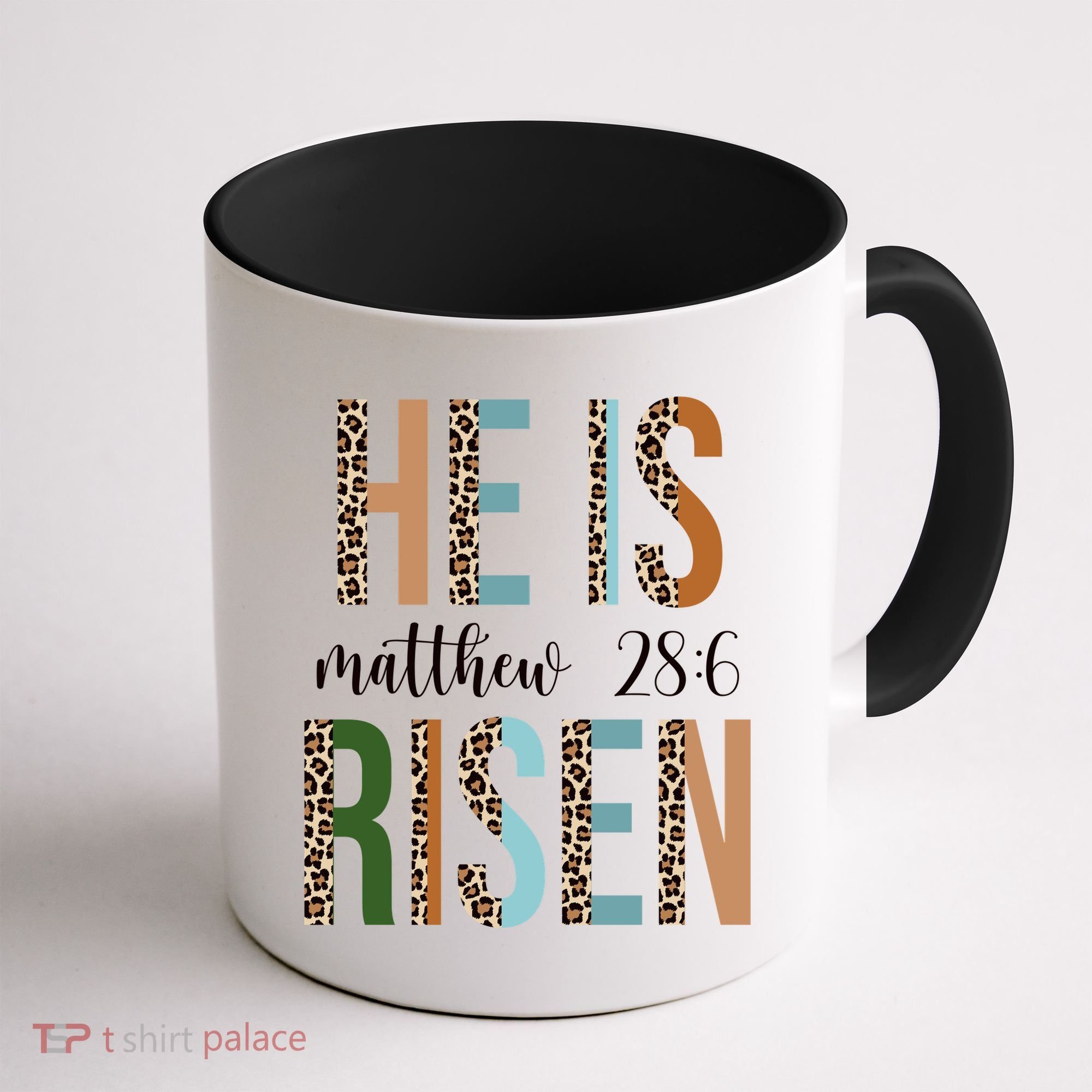 He Is Risen Matthew Bible Verse Coffee Mug