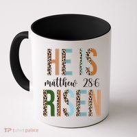 He Is Risen Matthew Bible Verse Coffee Mug thumb 0