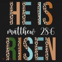 He Is Risen Matthew Bible Verse Ornament thumb 1