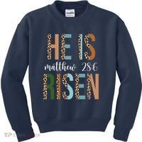He Is Risen Matthew Bible Verse Kids Sweatshirt thumb 0