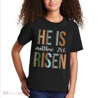 He Is Risen Matthew Bible Verse Kids T-Shirt thumb 2