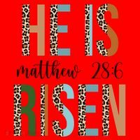 He Is Risen Matthew Bible Verse Santa Hat thumb 1