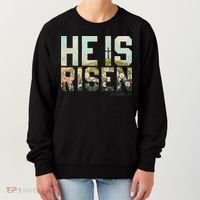 He Is Risen Boho Easter Christian Jesus Gift Women's Sweatshirt thumb 0