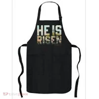 He Is Risen Boho Easter Christian Jesus Gift Apron thumb 0