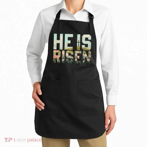 He Is Risen Boho Easter Christian Jesus Gift Apron