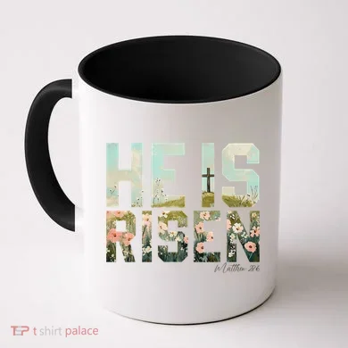 He Is Risen Boho Easter Christian Jesus Gift Coffee Mug