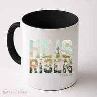 He Is Risen Boho Easter Christian Jesus Gift Coffee Mug thumb 0