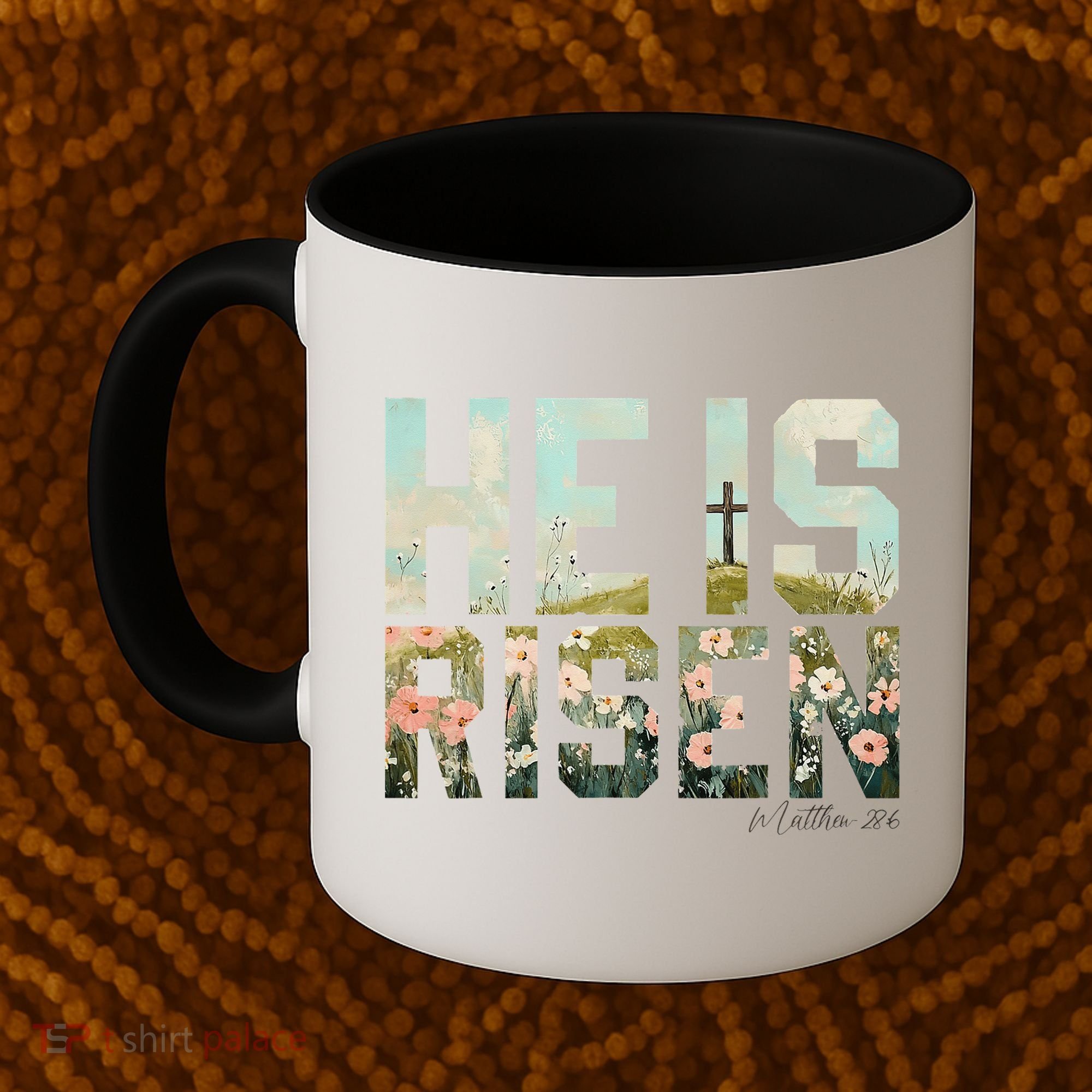 He Is Risen Boho Easter Christian Jesus Gift Coffee Mug