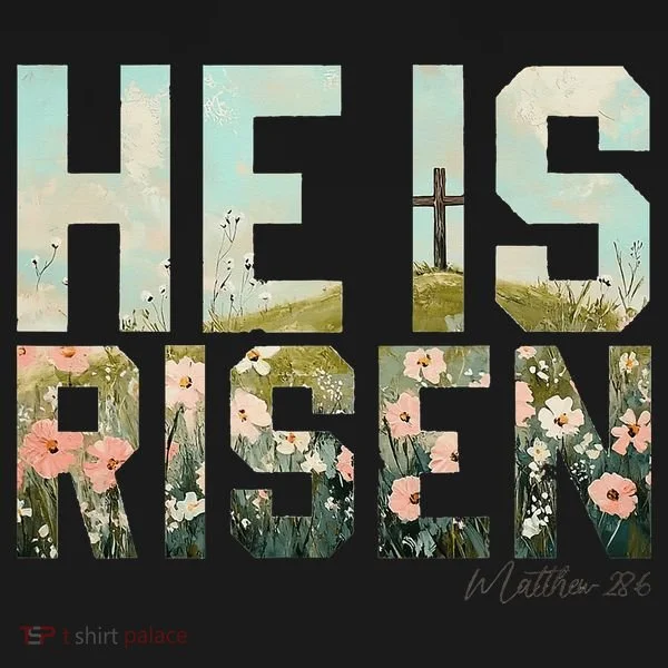 He Is Risen Boho Easter Christian Jesus Gift Coaster